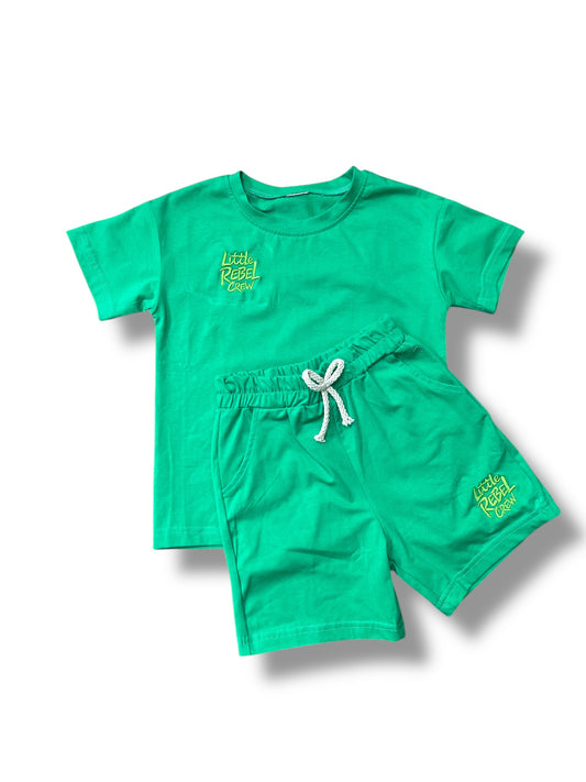 Little Rebel crew - Zomersetje Groen