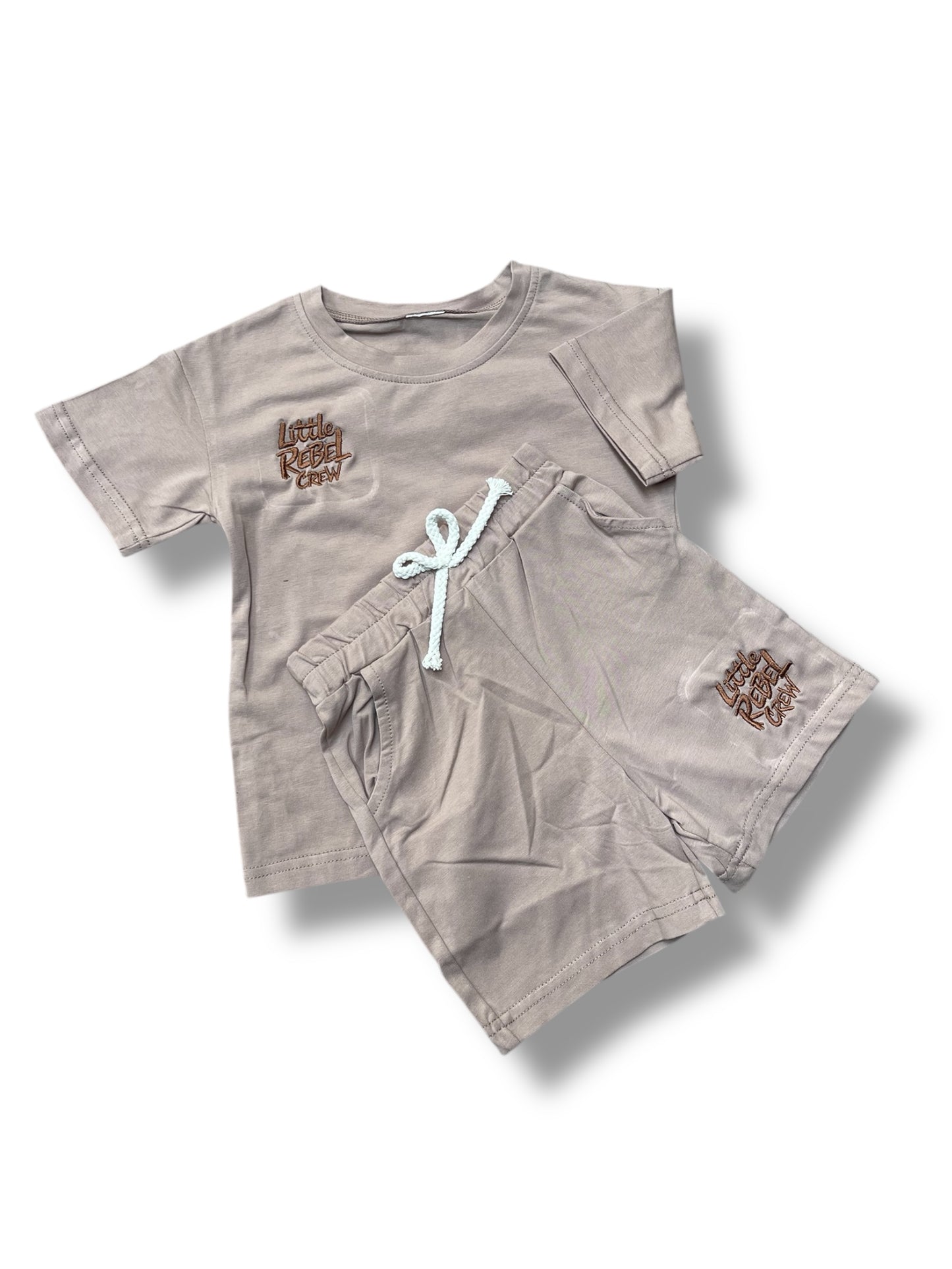 Little Rebel crew - Zomersetje Bruin