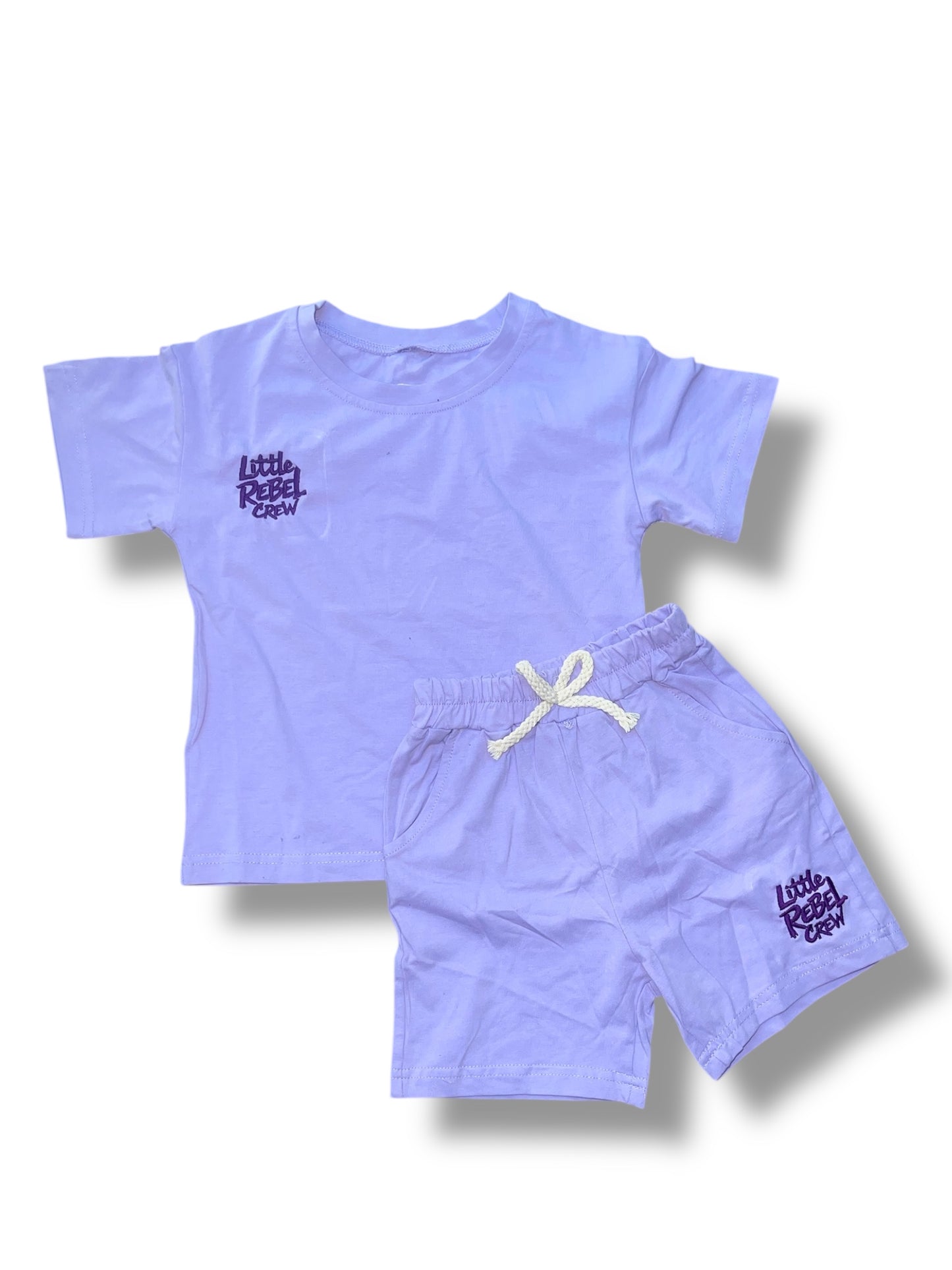 Little Rebel Crew - Zomersetje Paars