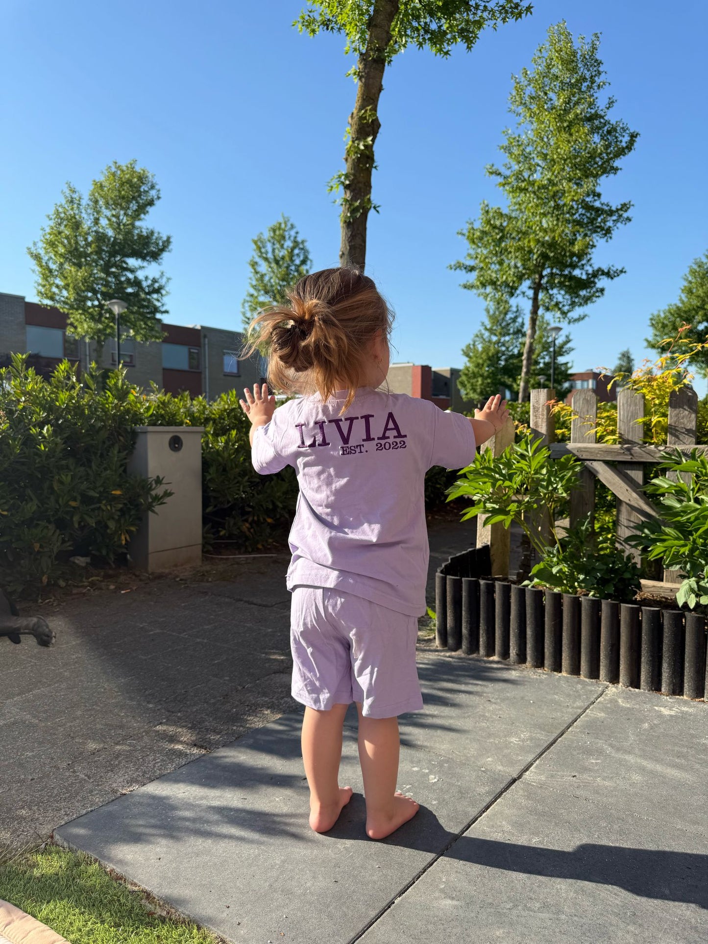 Little Rebel Crew - Zomersetje Paars